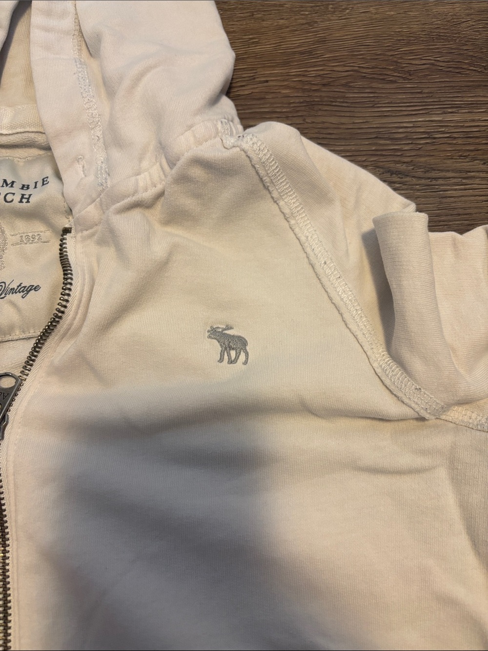 y2k light blue abercrombie and fitch zip up - Picture 4 of 4